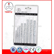 Blister card 8pcs concrete drill set